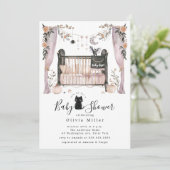 Invitation Baby shower gothique (Debout devant)