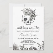 Invitation Baby shower gothique (Devant)