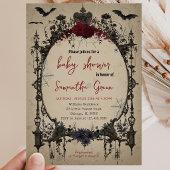 Invitation Baby-Shower gothique d'Halloween