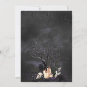 Invitation Baby shower gothique d'Halloween en cuisine (Dos)