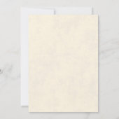 Invitation baby shower gothique vintage (Dos)