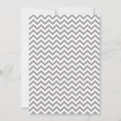Invitation Baby shower Gray Boy Mustache Chevron (Dos)