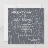 Invitation Baby shower gris (Dos)
