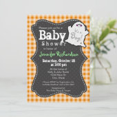 Invitation Baby shower Halloween (Debout devant)