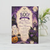 Invitation Baby Shower Halloween (Debout devant)