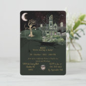 Invitation baby shower Halloween (Debout devant)