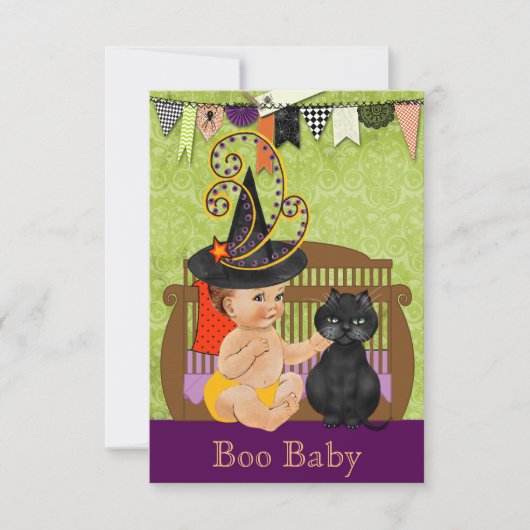 Invitation Baby shower Halloween (Devant)