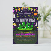 Invitation Baby shower Halloween (Debout devant)