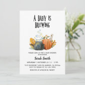 Invitation Baby shower Halloween (Debout devant)