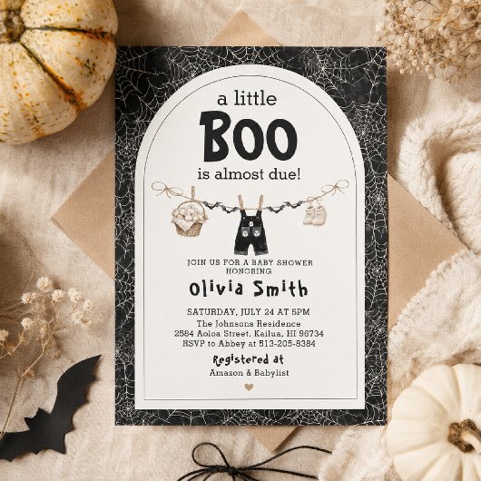 Invitation Baby shower Halloween