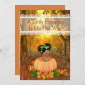 Invitation Baby shower Halloween (Devant / Derrière)