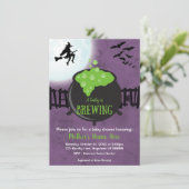 Invitation Baby shower Halloween (Debout devant)
