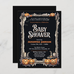 Invitation Baby shower Halloween