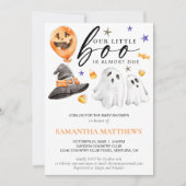 Invitation Baby shower Halloween Boo (Devant)