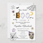 Invitation Baby shower Halloween Boo Ghost (Devant)