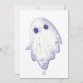 Invitation Baby shower Halloween Boo Ghost (Dos)