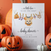 Invitation Baby shower Halloween Clothesline