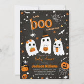 Invitation Baby shower Halloween Cute Ghost