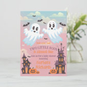 Invitation Baby shower Halloween de Twin Boo (Debout devant)