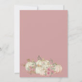 Invitation Baby shower Halloween fantôme (Dos)