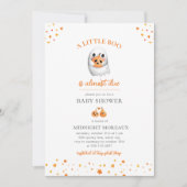 Invitation Baby shower Halloween fantôme (Devant)