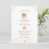 Invitation Baby shower Halloween fantôme (Debout devant)