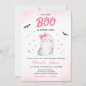 Invitation Baby shower Halloween Fille Fantôme (Devant)