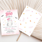 Invitation Baby shower Halloween Fille Fantôme