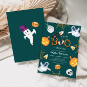 Invitation Baby shower Halloween Little Boo