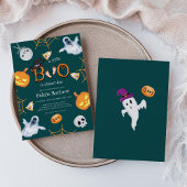 Invitation Baby shower Halloween Little Boo