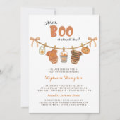 Invitation Baby shower Halloween Little Boo (Devant)