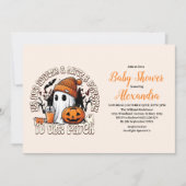 Invitation Baby shower Halloween mignon (Devant)