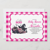 Invitation Baby Shower Halloween Rose (Devant)