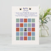 Invitation Baby shower Halloween Witchy Bingo (Debout devant)
