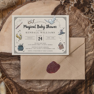 Invitation Baby shower Harry Potter