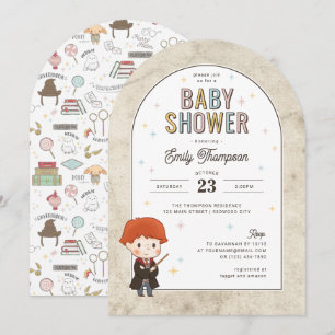 Invitation Baby Shower Harry Potter Chibi Ron Weasley Magicie