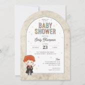 Invitation Baby Shower Harry Potter Chibi Ron Weasley Magicie (Devant)