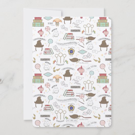 Invitation Baby shower Harry Potter simple (Dos)