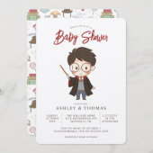Invitation Baby shower Harry Potter simple (Devant / Derrière)