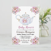 Invitation Baby shower High Tea Party (Debout devant)