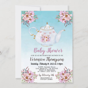 Invitation Baby shower High Tea Party