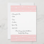 Invitation Baby shower Hippo bébé doux (Dos)