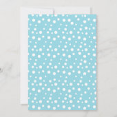 Invitation Baby shower Hippo en Patchwork, bleu (Dos)