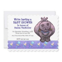 Baby shower Hippo mignon