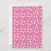 Invitation Baby-Shower Hippopotame Patchwork, rose (Dos)