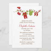 Invitation Baby shower Hiver (Devant / Derrière)