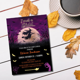 Invitation Baby shower Hocus Pocus