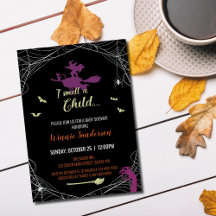 Invitation Baby shower Hocus Pocus