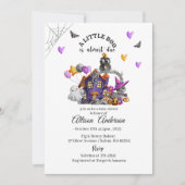 Invitation Baby shower Holloween Citrouille Little Boo (Devant)