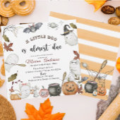 Invitation Baby shower Holloween Citrouille Little Boo